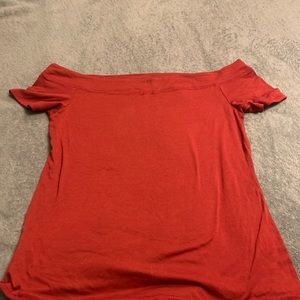 Guess off the shoulder red top